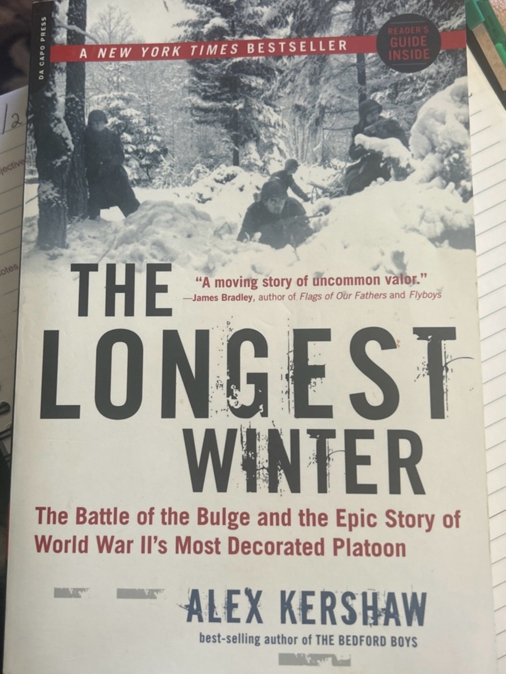 "The Longest Winter" - Paperback History Book (White/Black/Red)